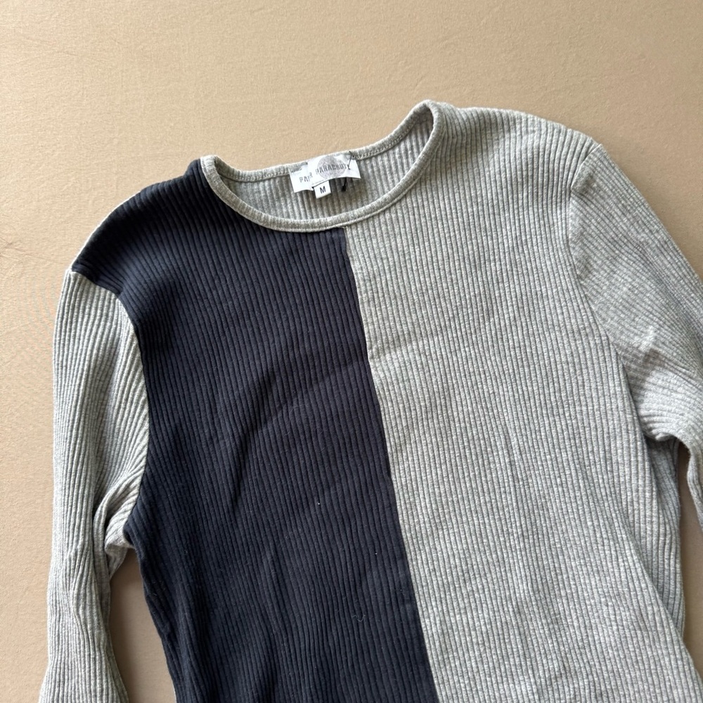 Paper Parachute Color-block Ribbed Knit Top - Picture 5 of 7